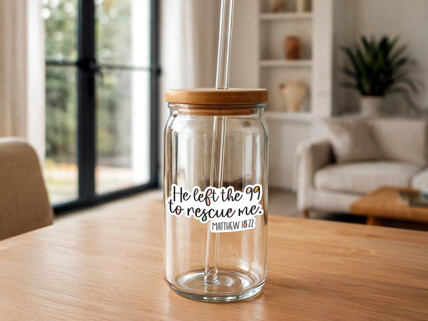 He Left the 99 To Rescue Me | Waterproof Christian Sticker