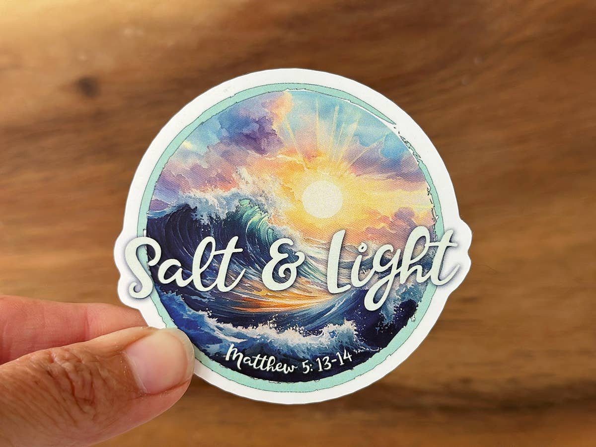 Salt & Light | Christian Sticker | Pretty Ocean Sticker
