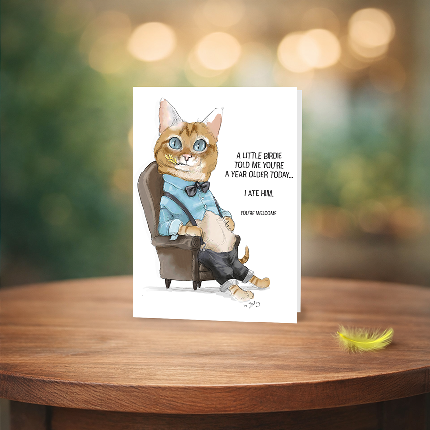 A Little Birdie Told Me | Birthday Greeting Card