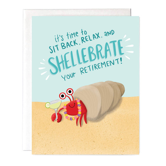 Beach Crab Retirement Card