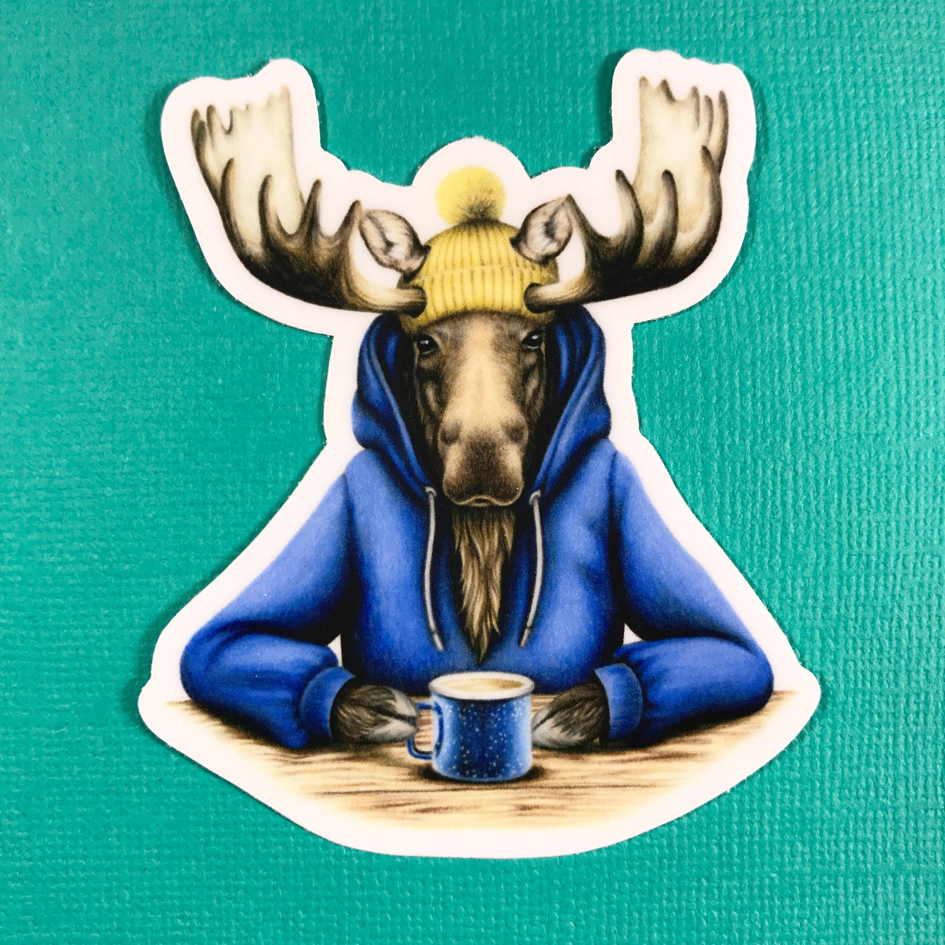 Coffee Moose sticker - The Localist