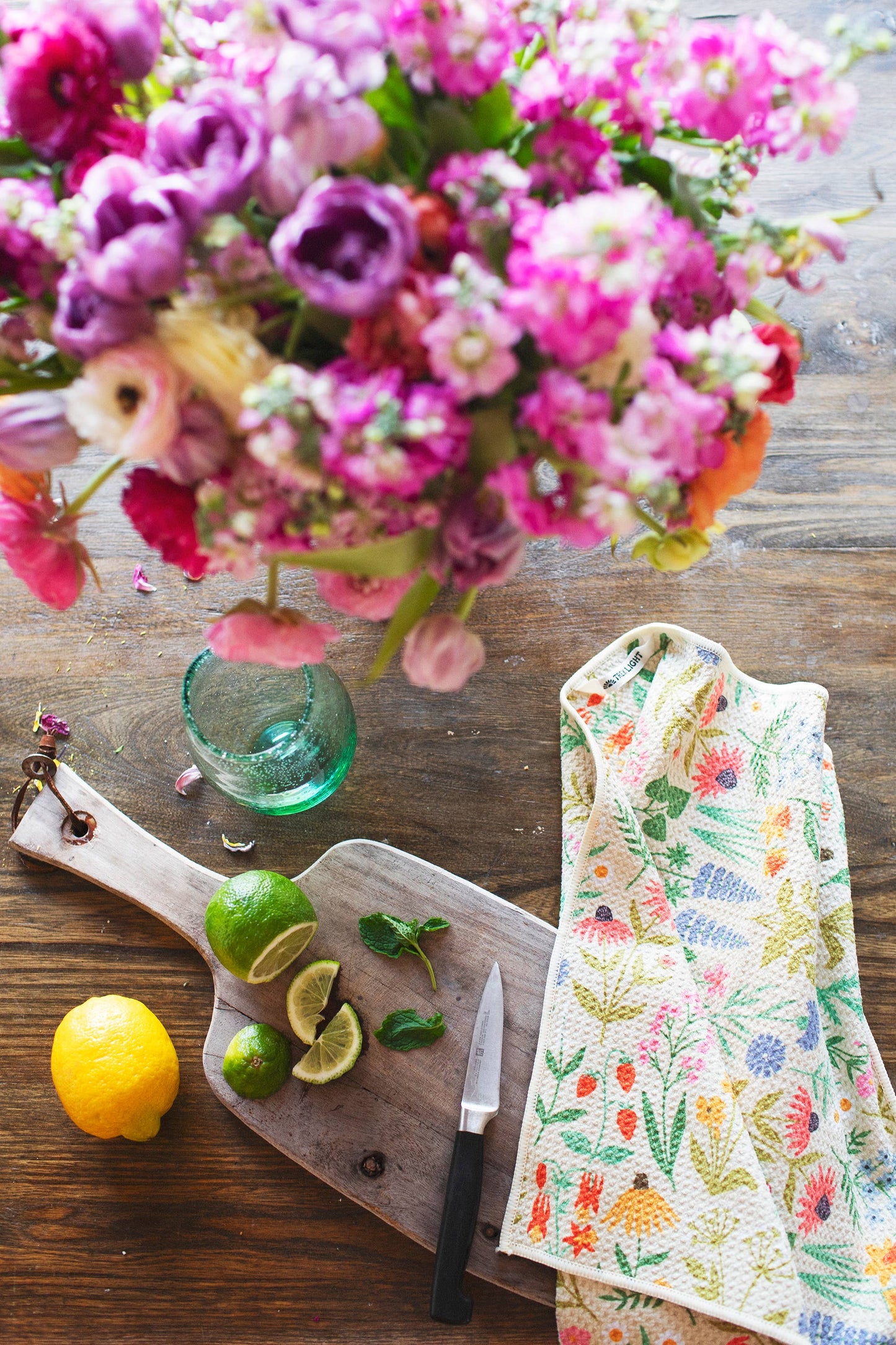 Kitchen Tea Towel Quick Dry-Wildflower Wonder
