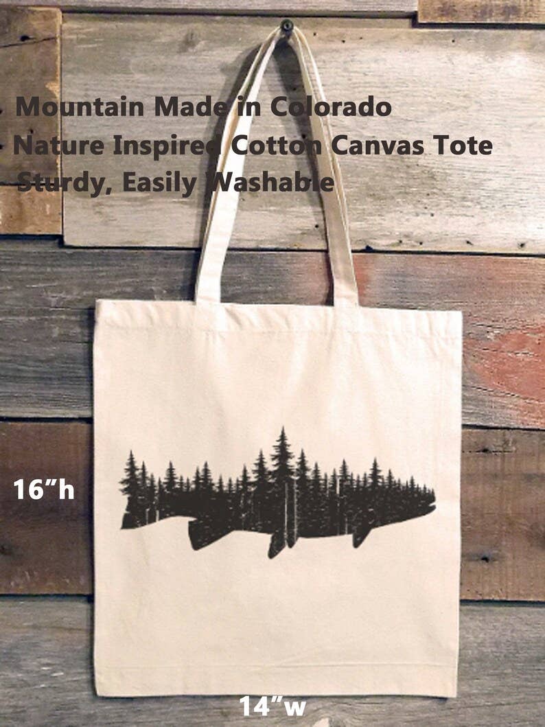 Fish and Forest Tote Bag