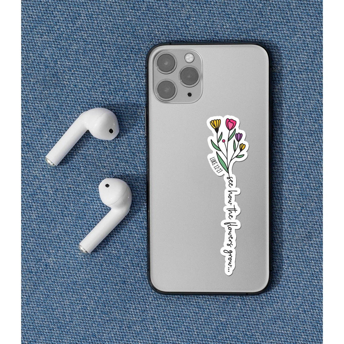 Wildflowers | Christian Sticker | Floral Sticker | Vinyl