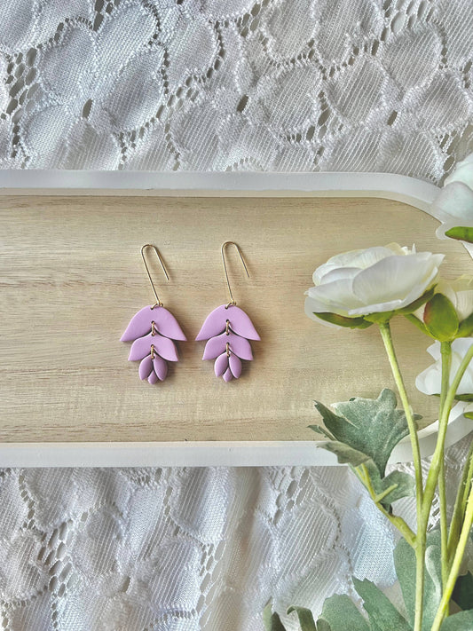 Tulip Clay Earrings, Tulip Spring Earrings