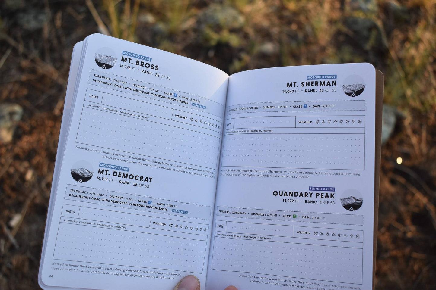 Colorado 14ers Notebook – Reference + Climb Log