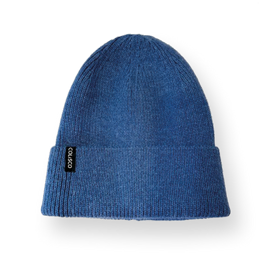 COLISCO Cuff beanies, Winter Beanies for Women (Blue)