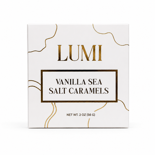 Vanilla Sea Salt Caramels - White