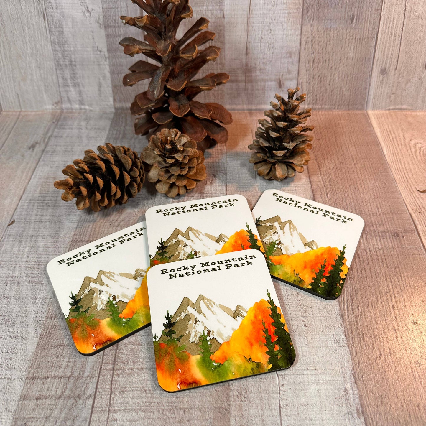 Coaster Set -Autumn Gold
