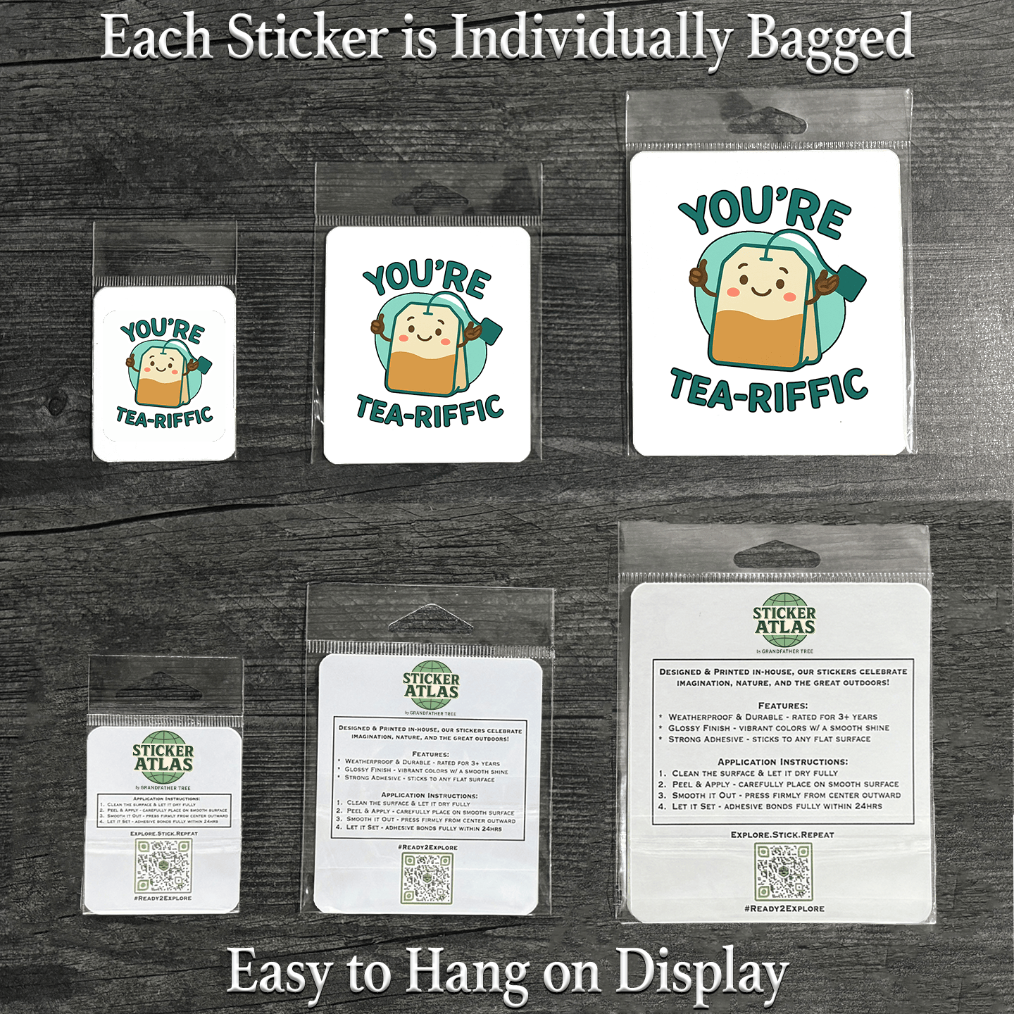 Tea-Riffic Sticker