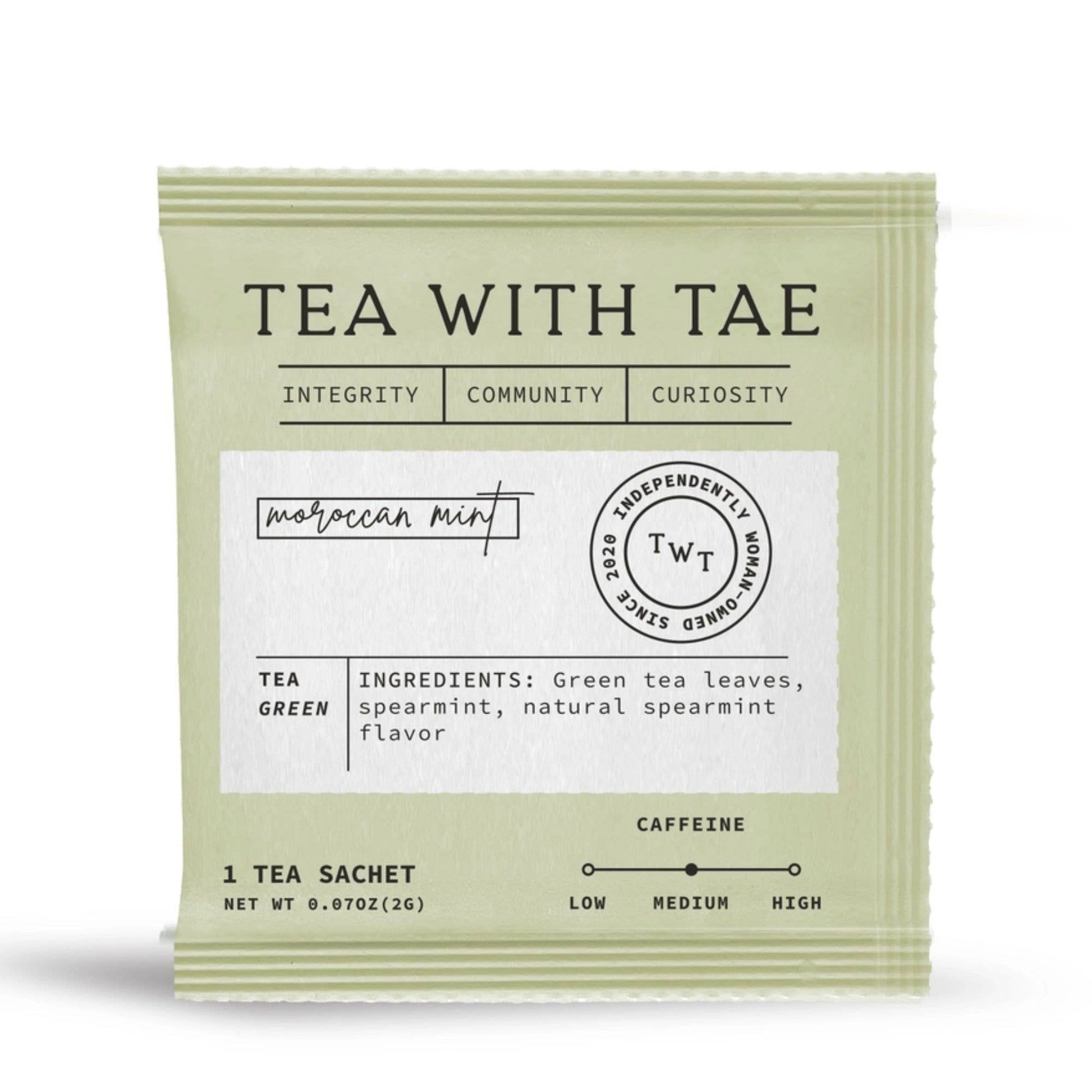 Moroccan Mint Green Tea - Individually Wrapped Tea Bag - The Localist