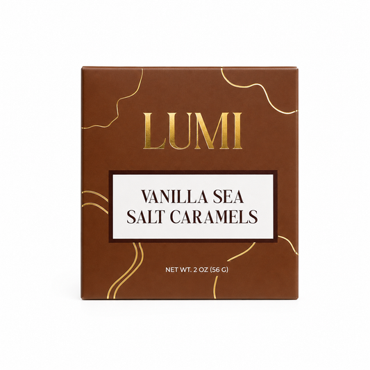 Vanilla Sea Salt Caramels - Brown