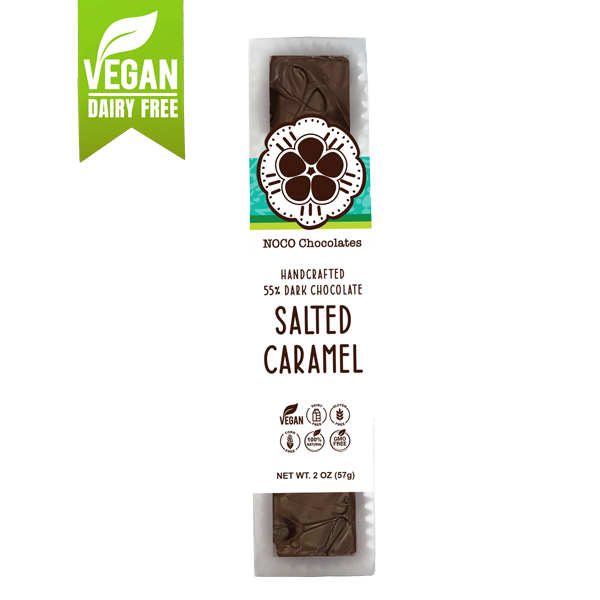 Vegan Dark Chocolate Covered Salted Caramel