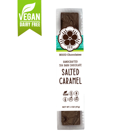 Vegan Dark Chocolate Covered Salted Caramel