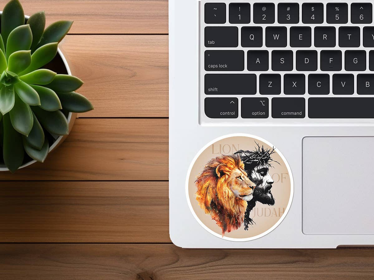 Lion of Judah | Artistic Jesus Sticker | Christian Sticker
