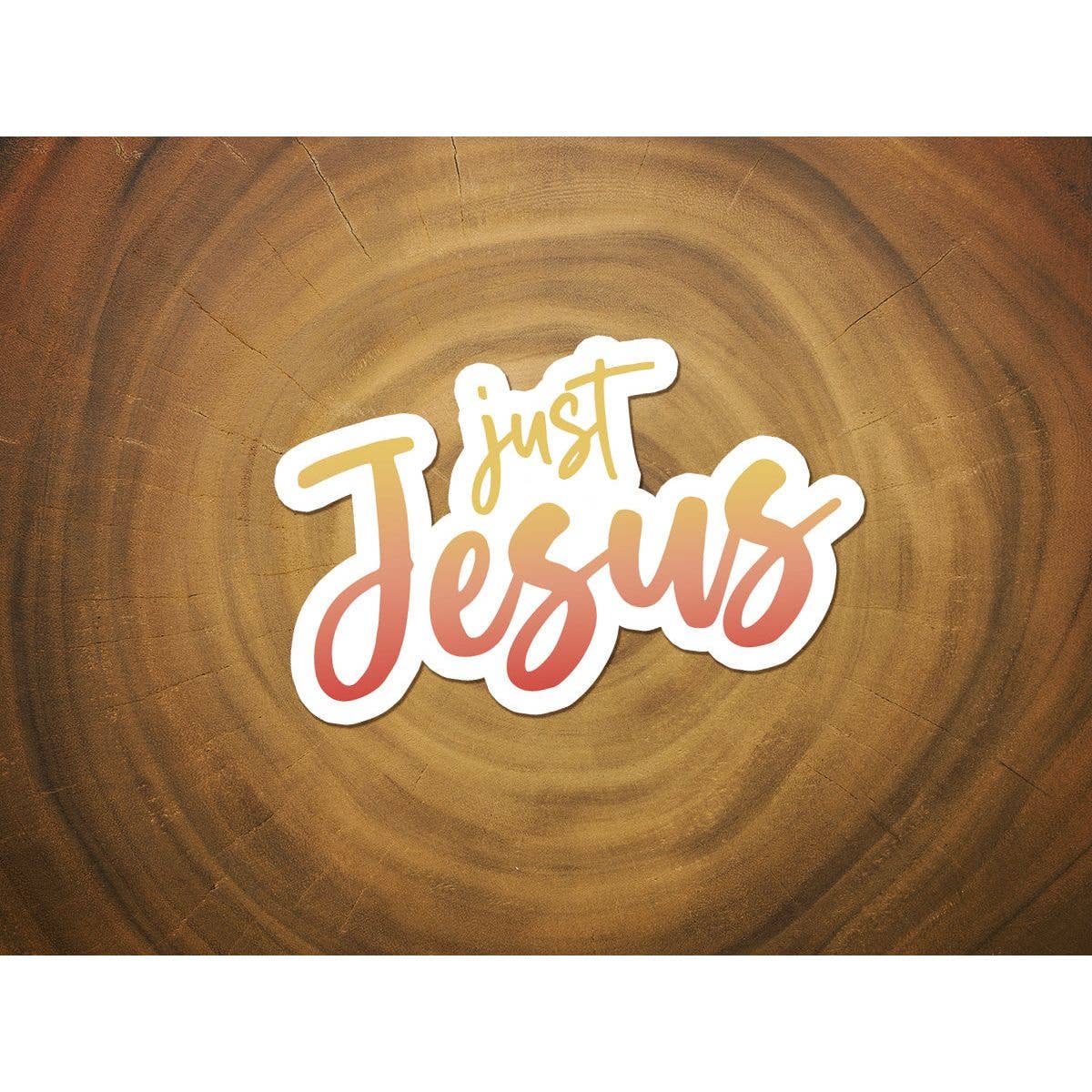 Just Jesus | Vinyl Christian Sticker | Christian