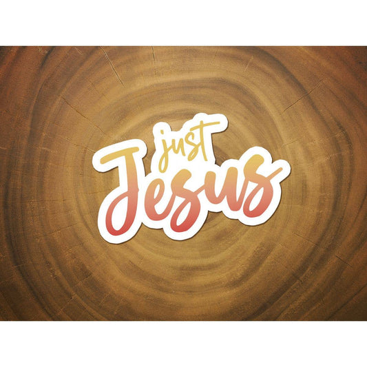 Just Jesus | Vinyl Christian Sticker | Christian