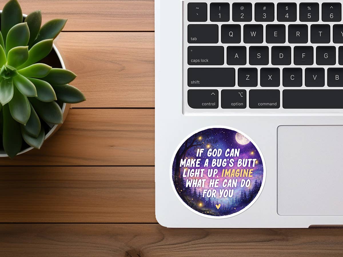 Fireflies | Funny Christian Sticker | Imagine What He Can Do