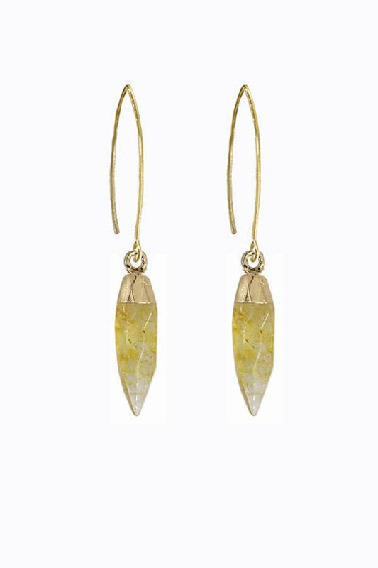 Citrine Point Dangles