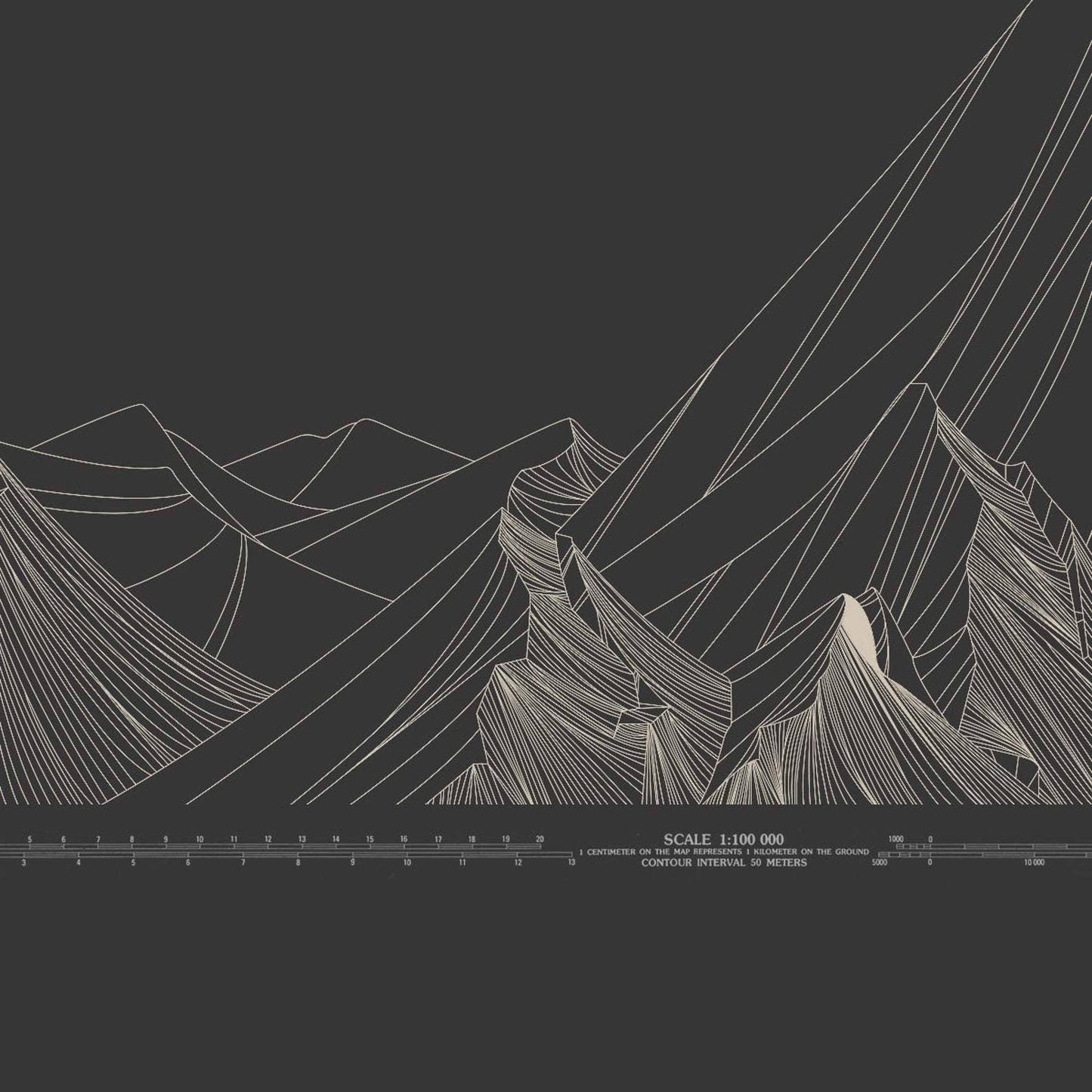 Mountain Range Mapping T Shirt
