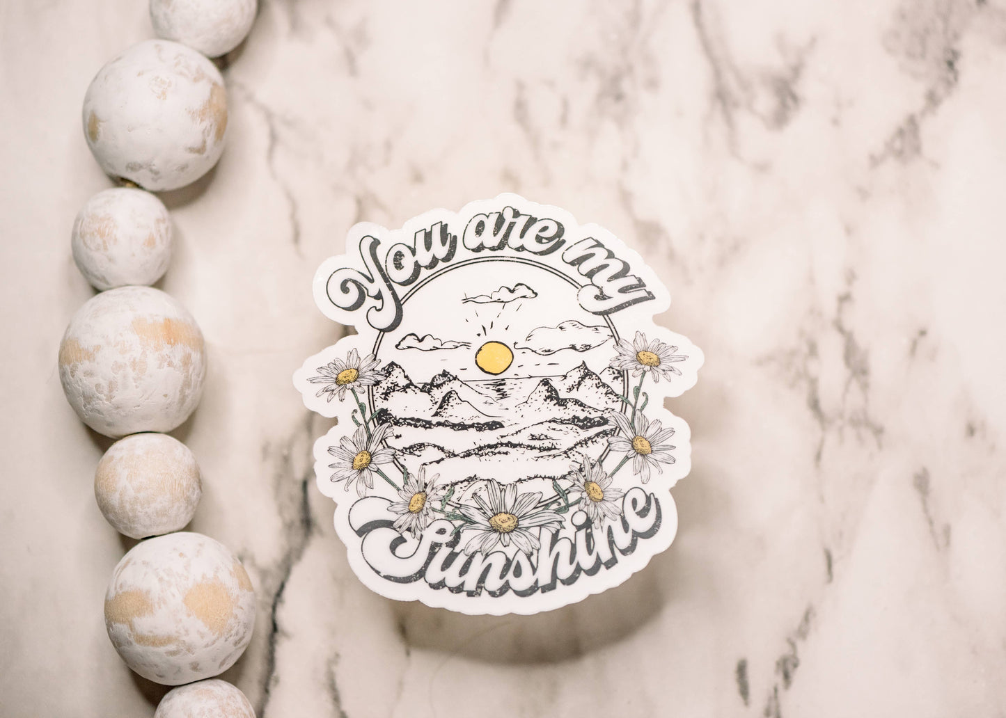 You Are My Sunshine Clear Vinyl, Sticker, 3x3 in.