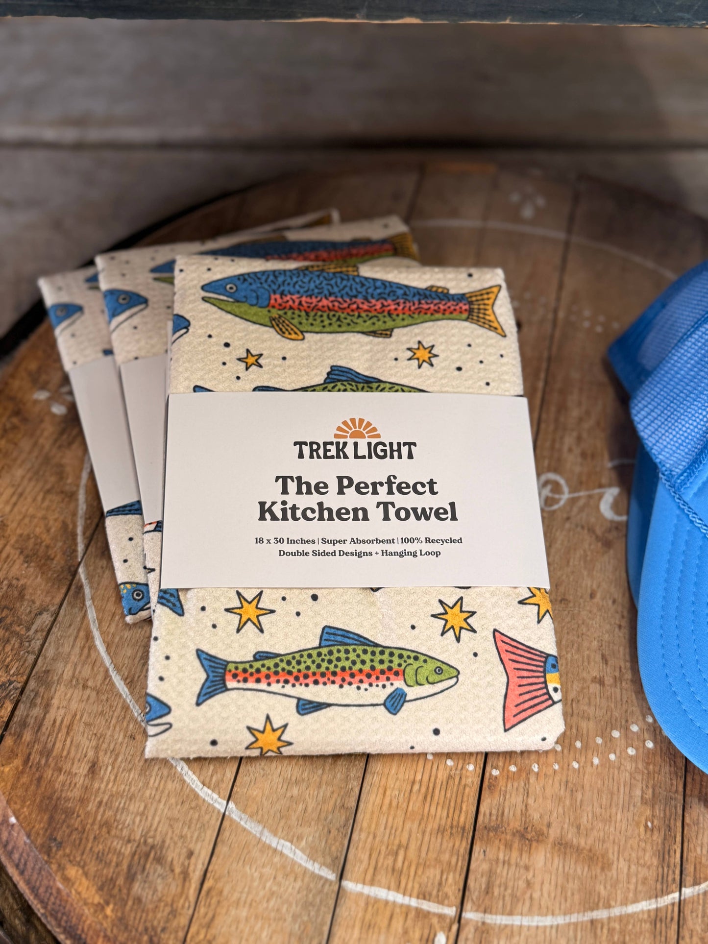 Kitchen Tea Towel Quick Dry-River Trout