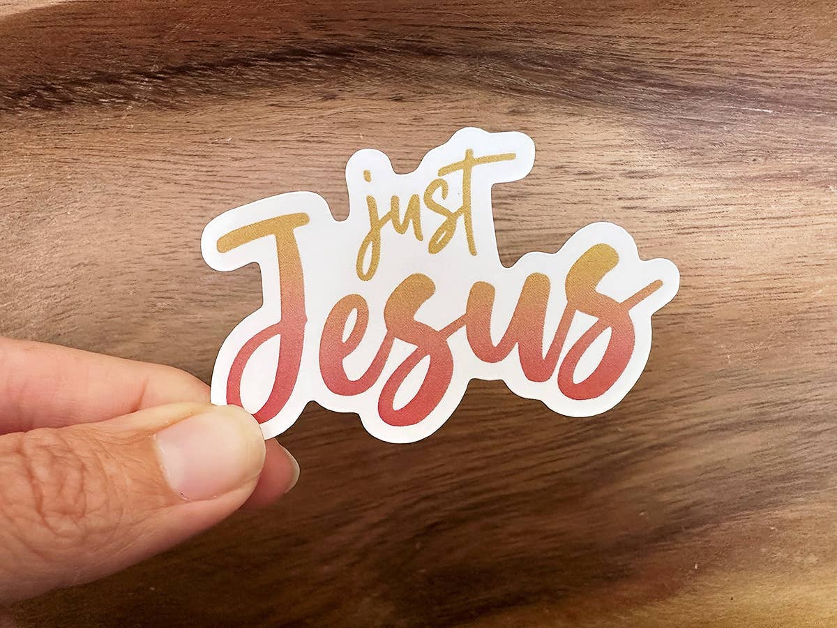 Just Jesus | Vinyl Christian Sticker | Christian