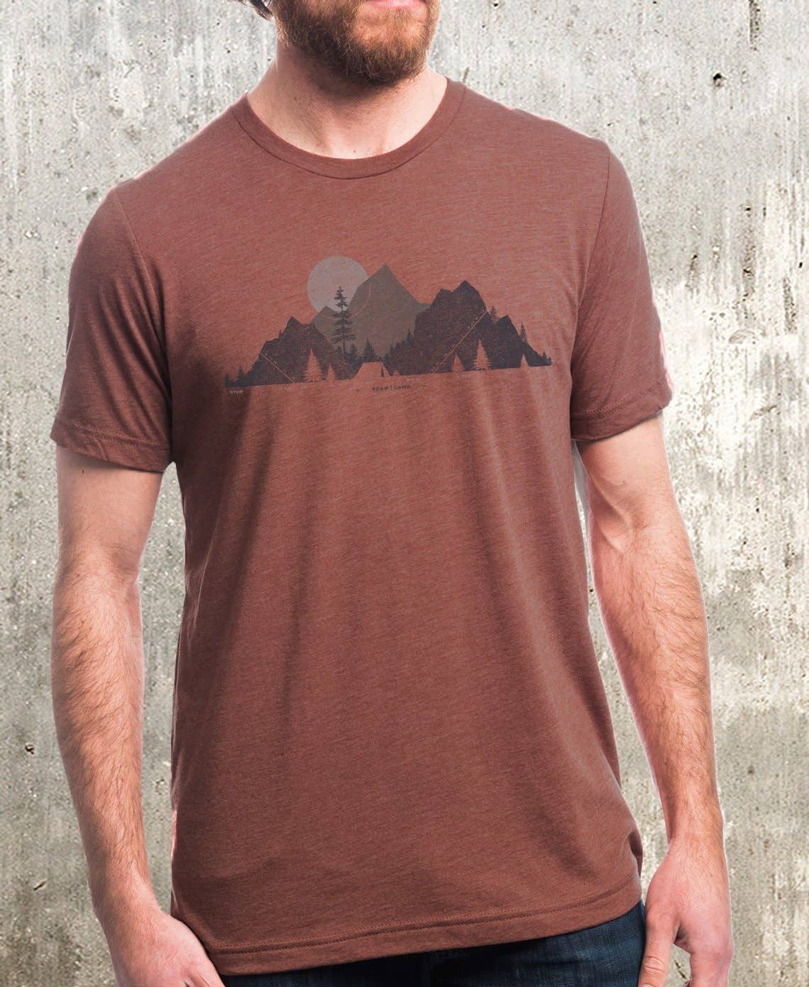 Camp & Topo Men's Camping Themed T-Shirt