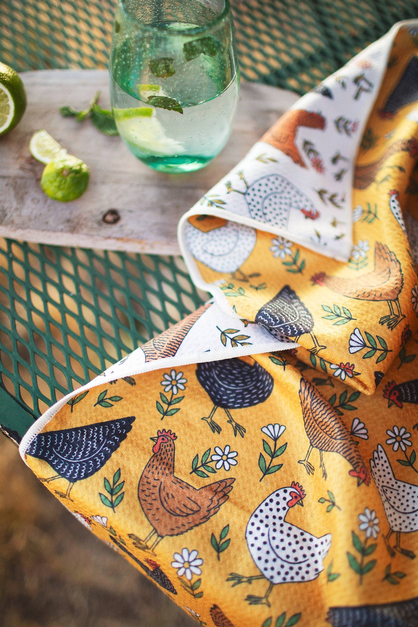 Kitchen Tea Towel Quick Dry-Farmhouse Chicken