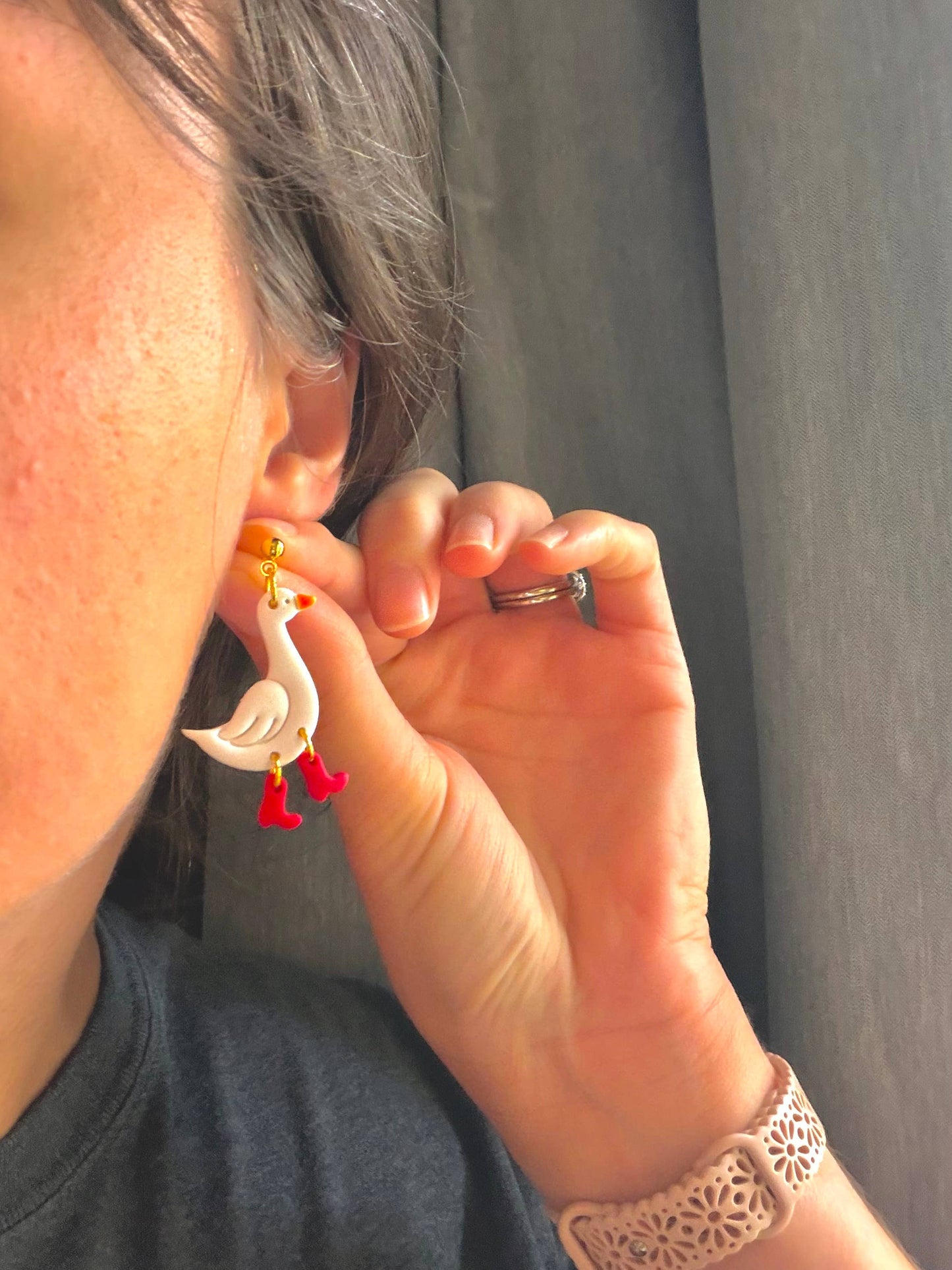 Goose Earrings