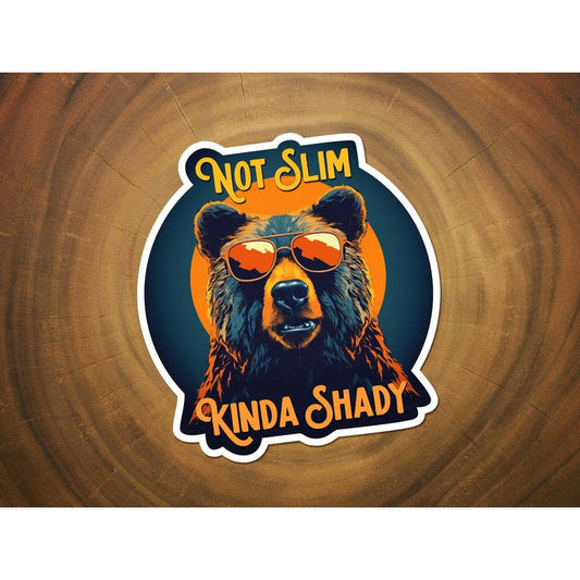 Not Slim, Kinda Shady | Grizzly Bear | Funny Sticker