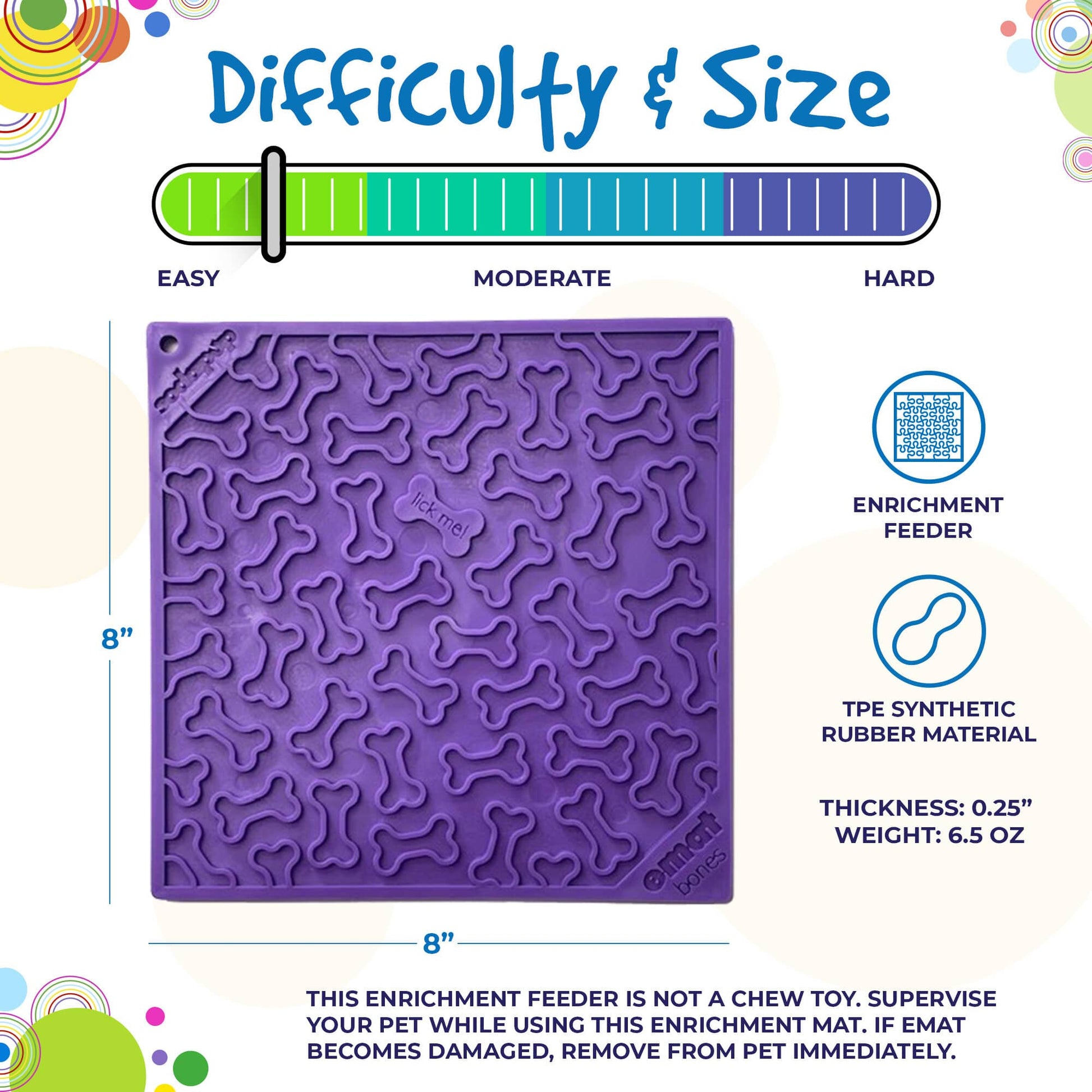 Bones Design Emat Enrichment Licking Mat - The Localist