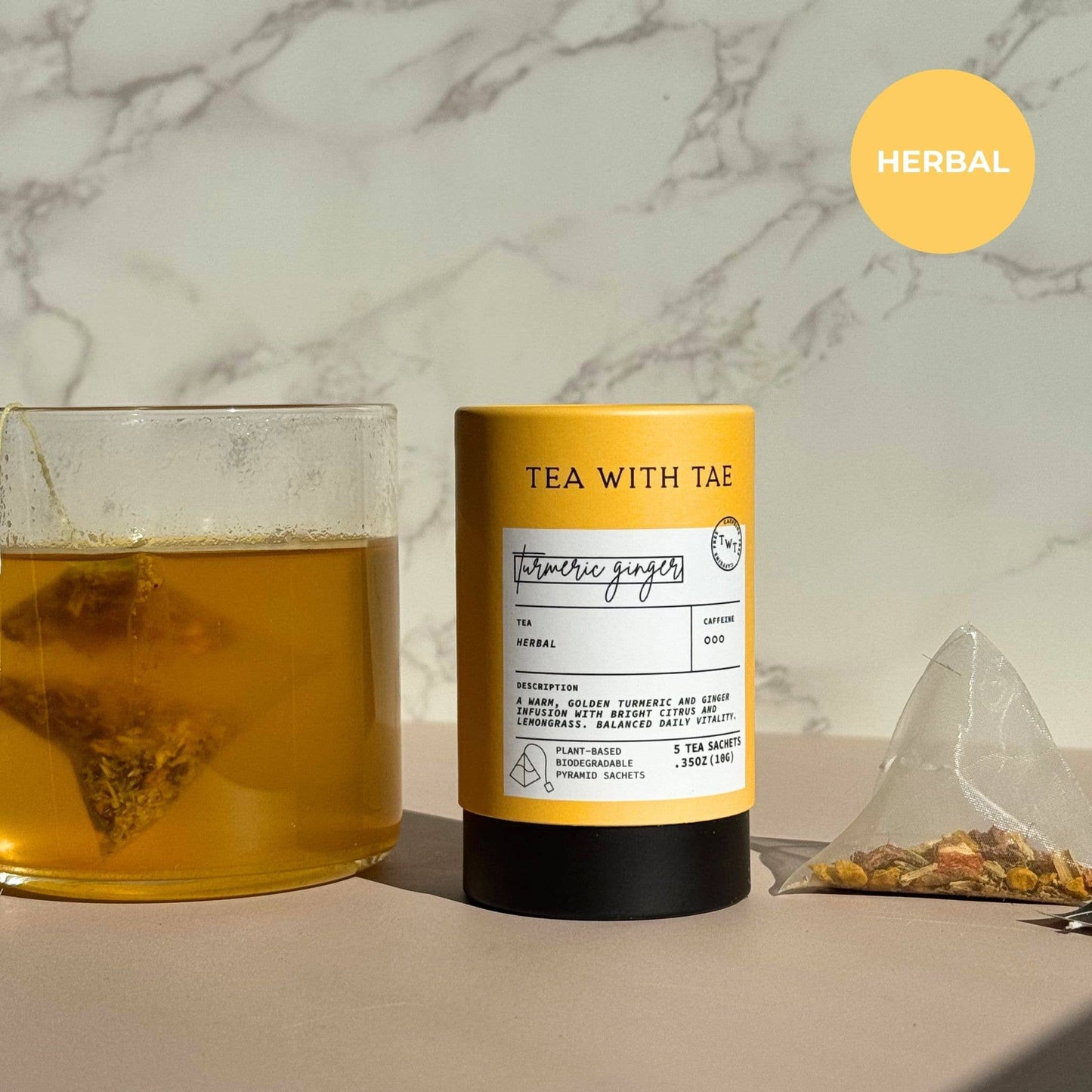 Turmeric Ginger Mini Tea Tube