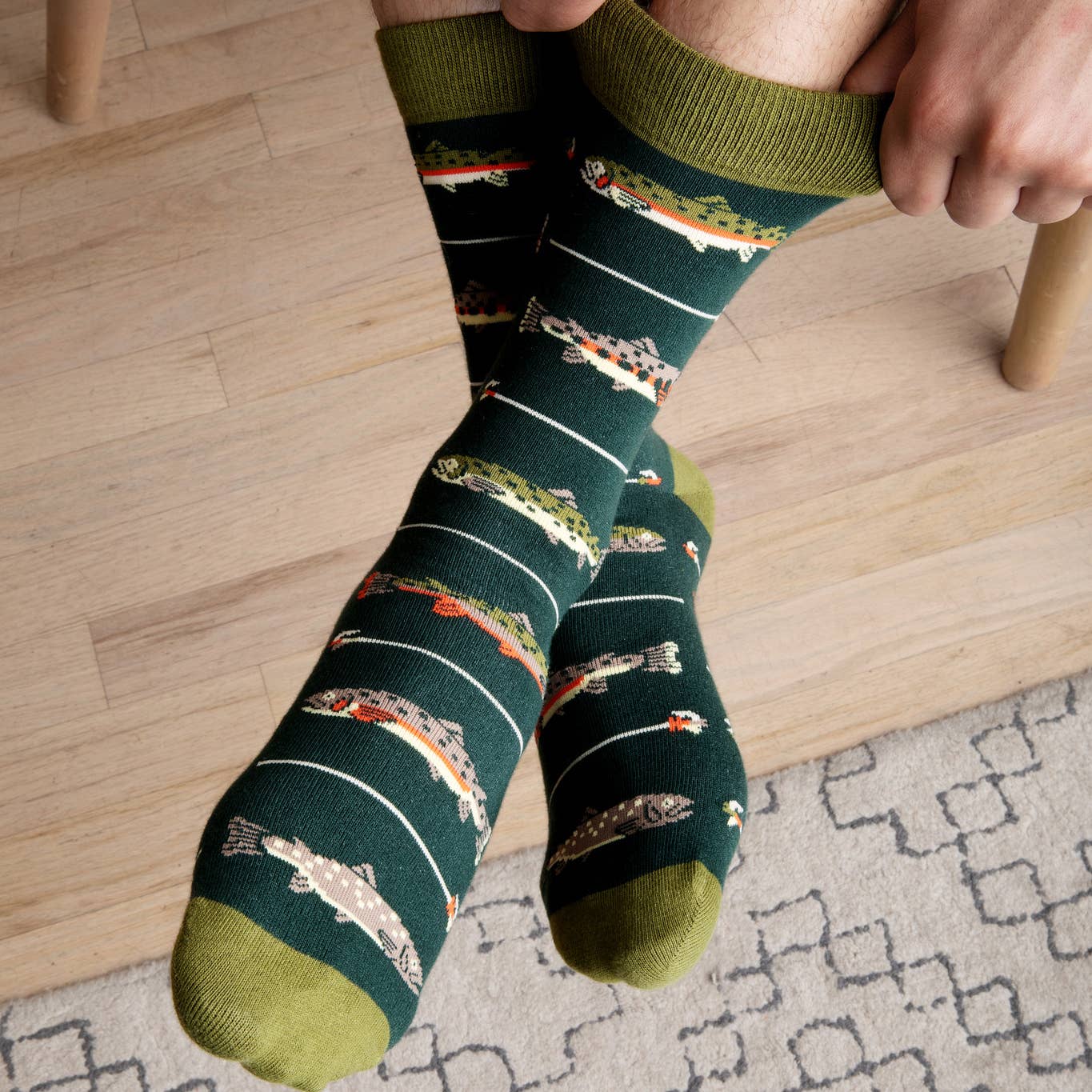 Keepin' It Reel Funny Fishing Socks Gift for Men Accessory