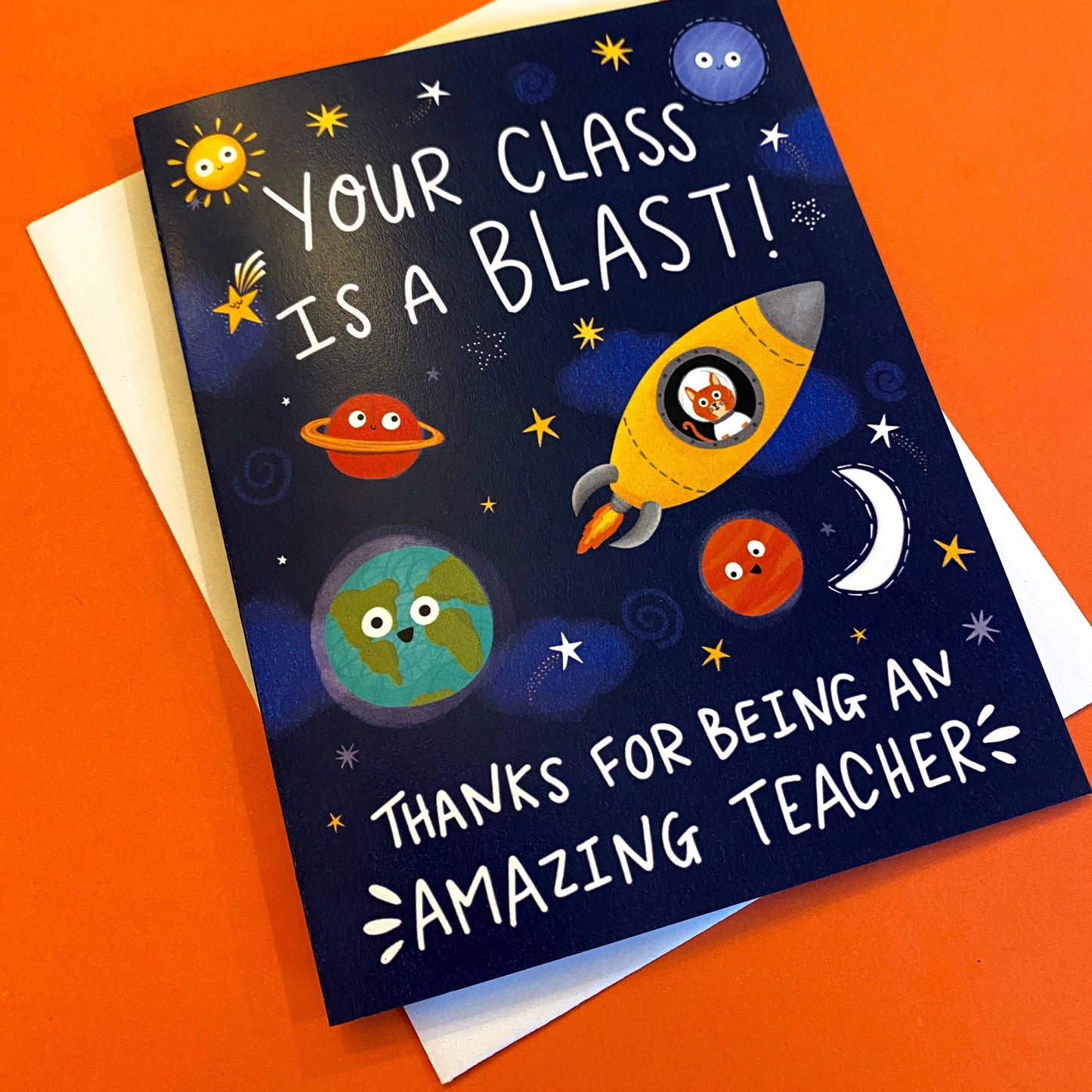 Thank You Teacher Class Is A Blast Card