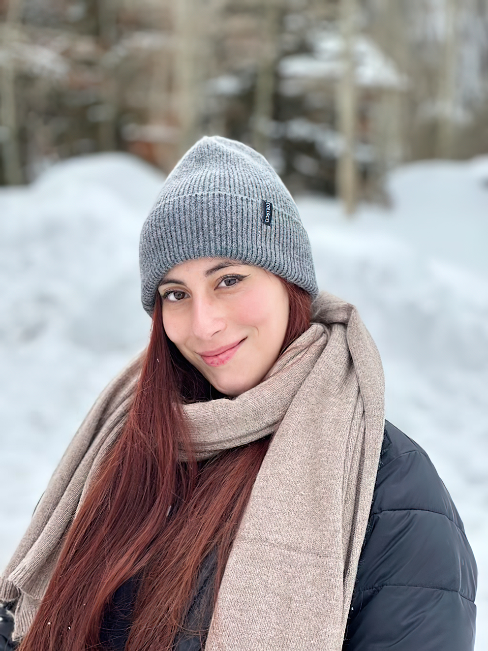 COLISCO Cuff beanies, Winter Beanies for Women (Light Grey)