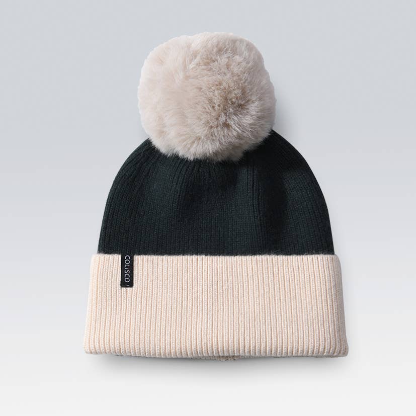 Pom Pom Beanie Hat, Soft Warm Winter Beanies for Women
