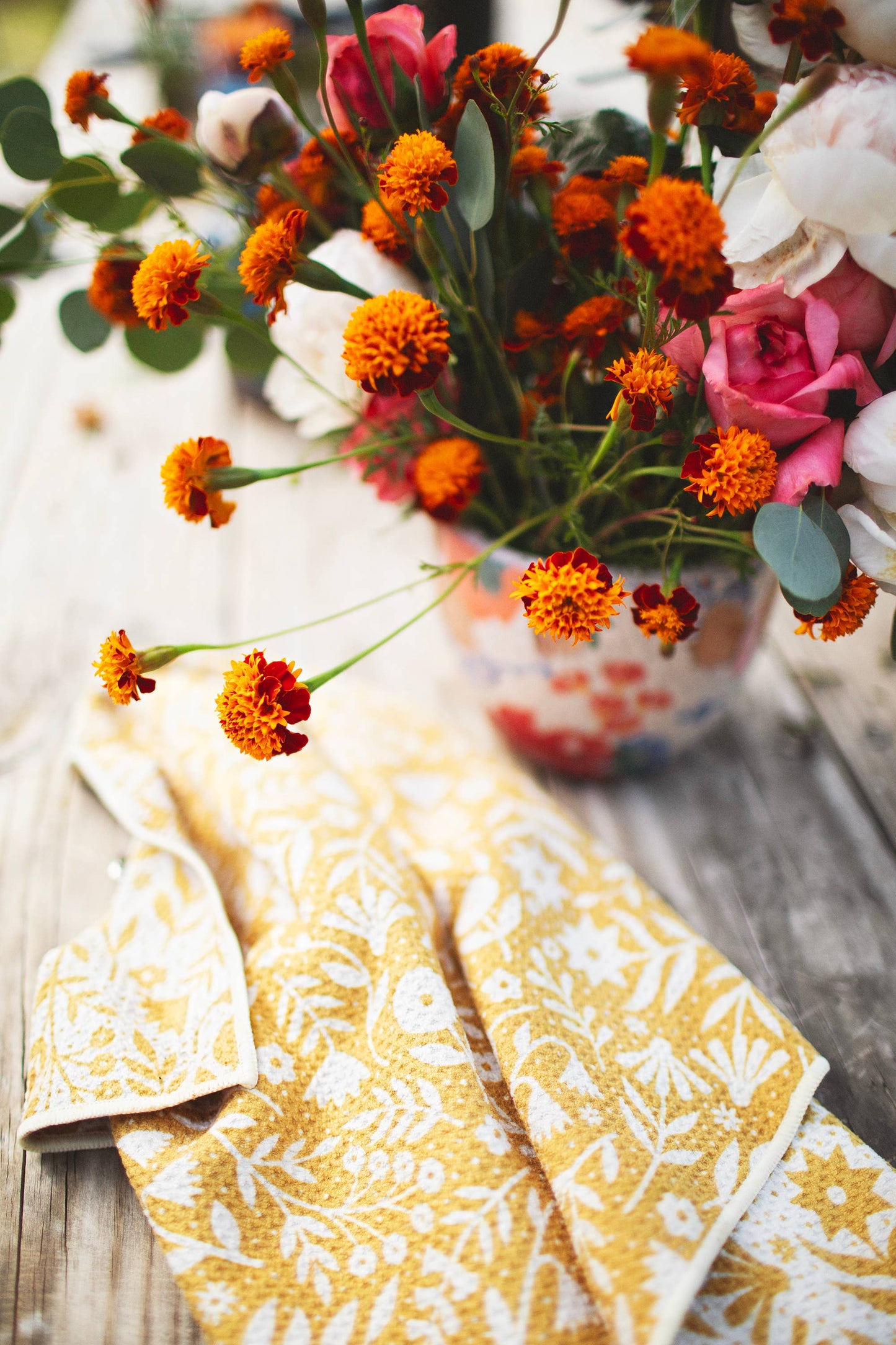 Kitchen Tea Towel Quick Dry-Meadow Flowers
