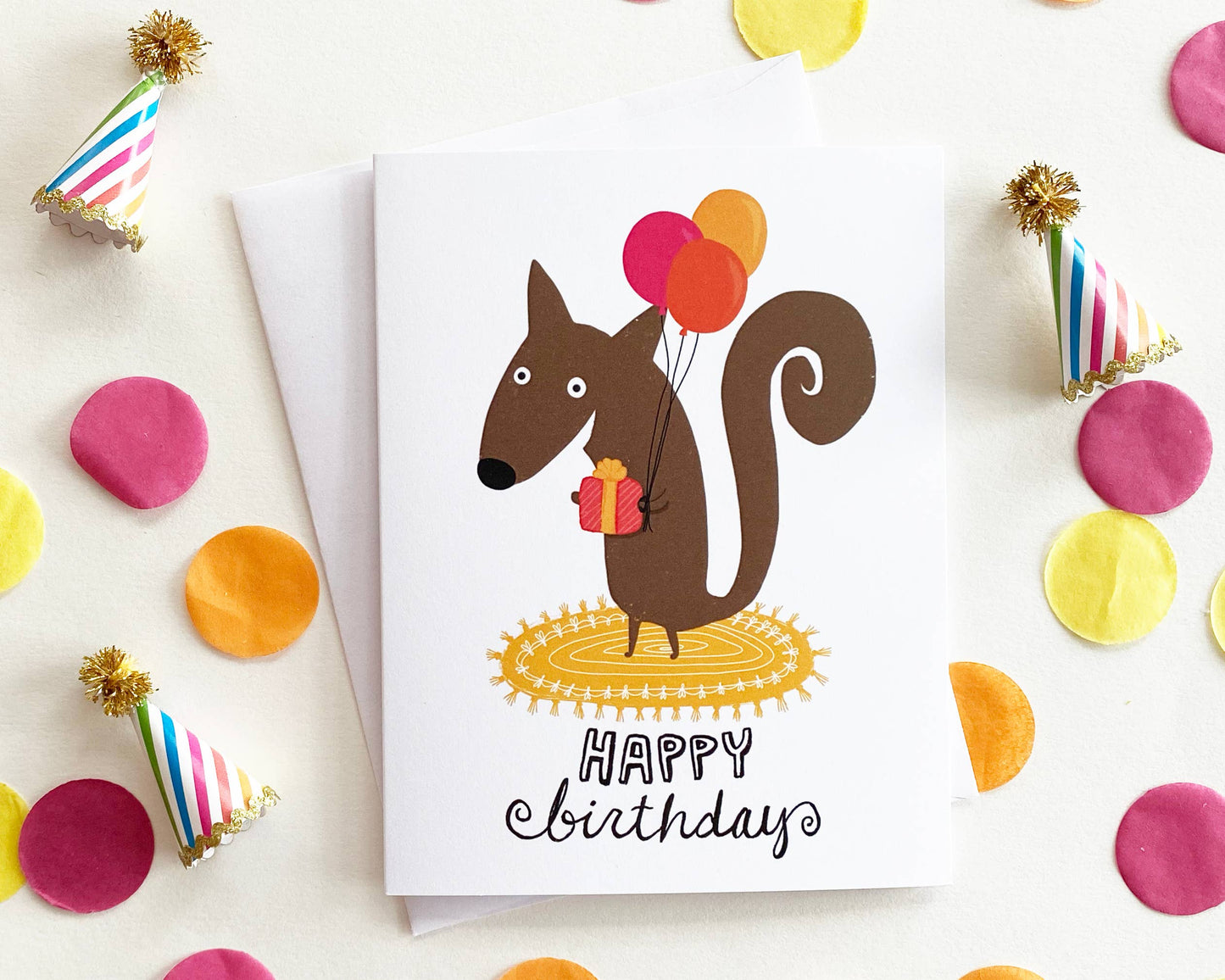 Squirrel Birthday Card