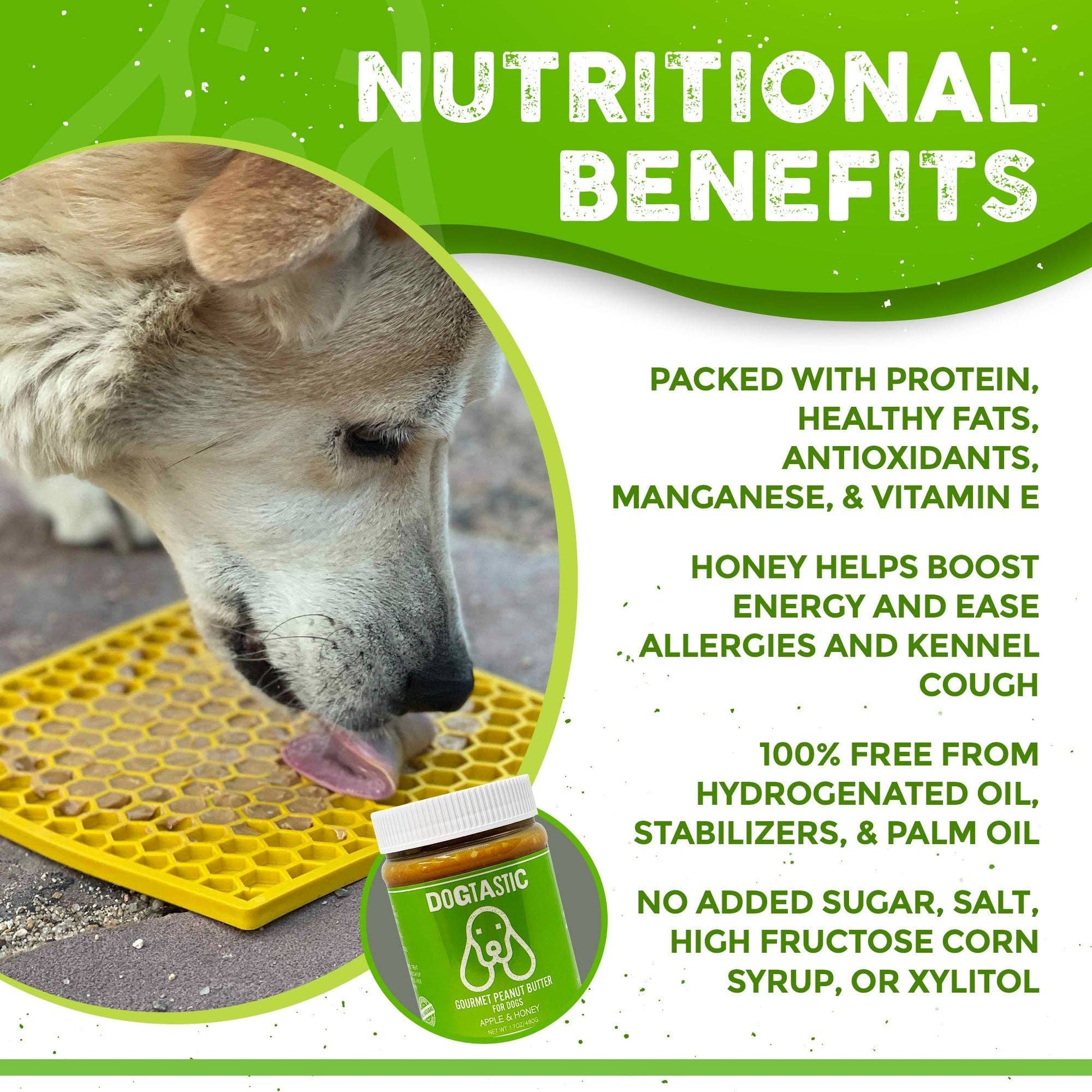 Dogtastic Gourmet Peanut Butter for Dogs - Flax Seed - The Localist