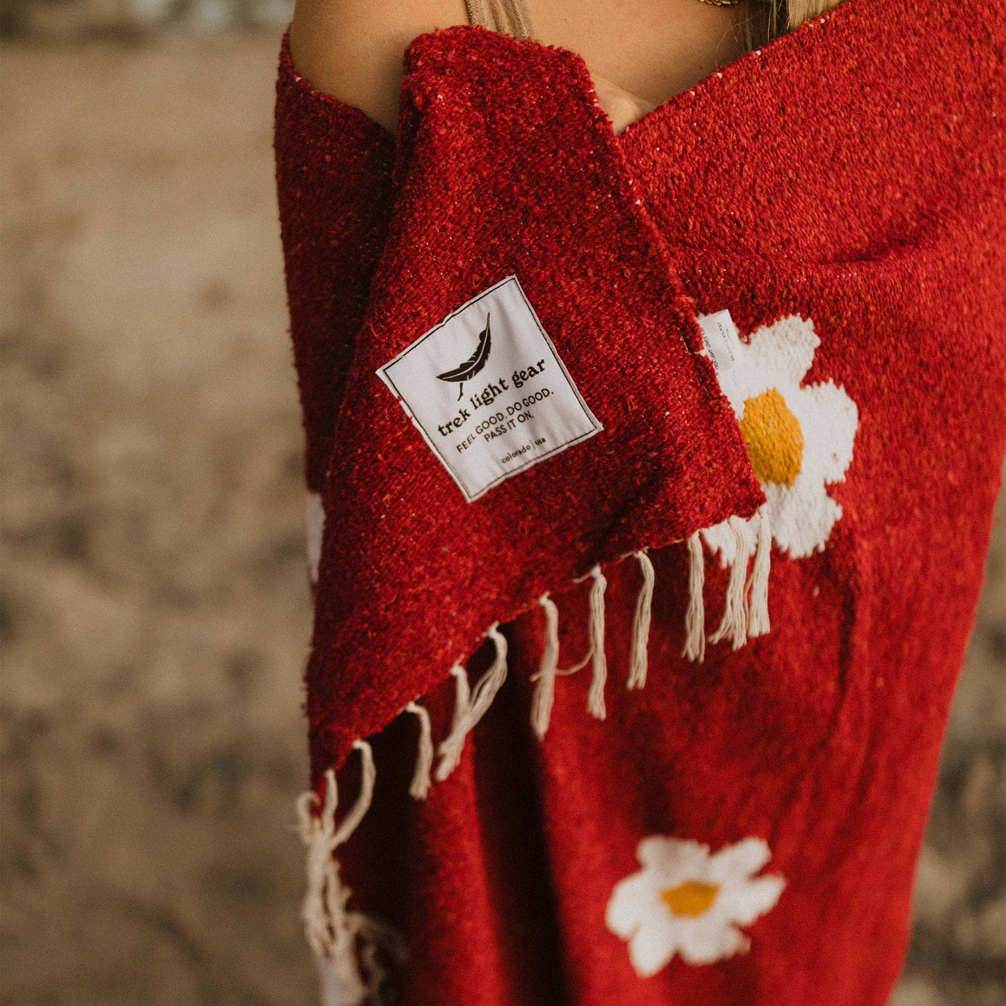 Handwoven Throw Blanket-Lazy Daisy