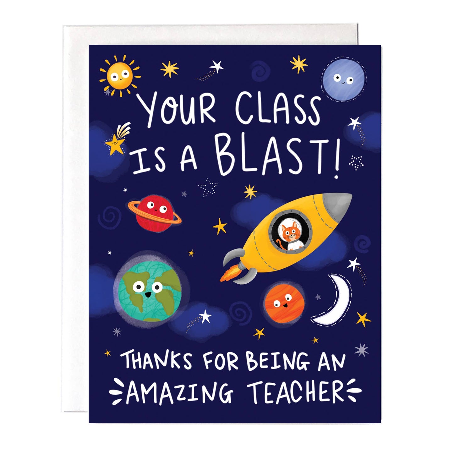 Thank You Teacher Class Is A Blast Card