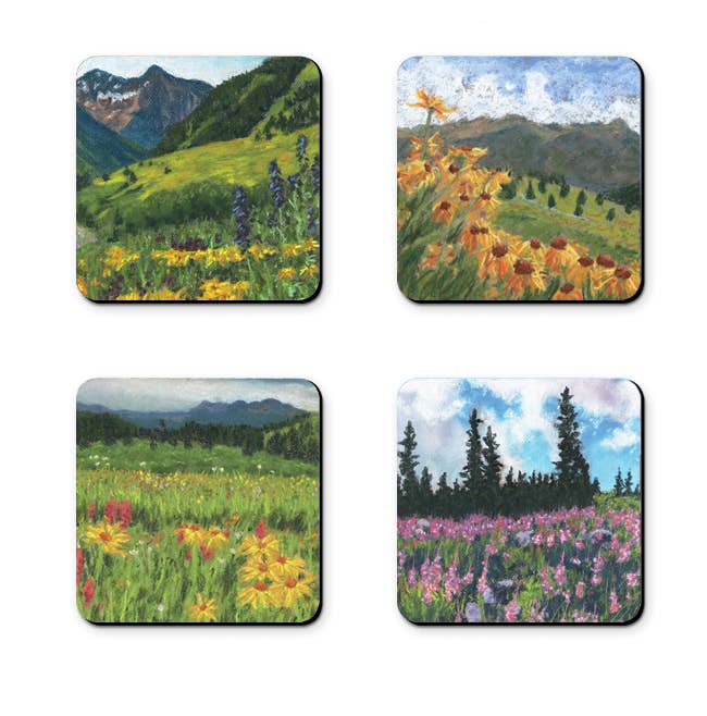 Colorado Wildflowers Coasters