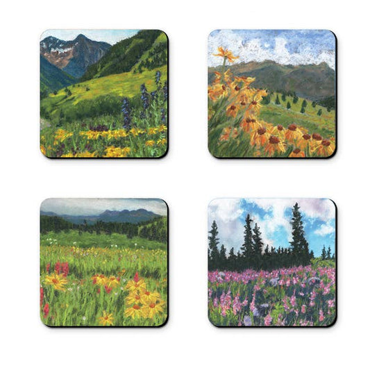 Colorado Wildflowers Coasters
