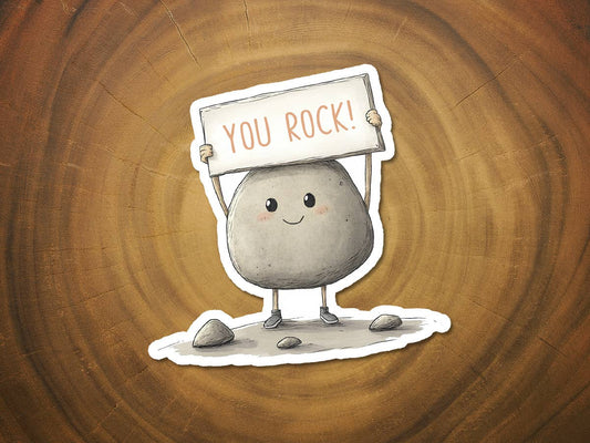 You Rock | Cute Appreciation Sticker | Vinyl Sticker