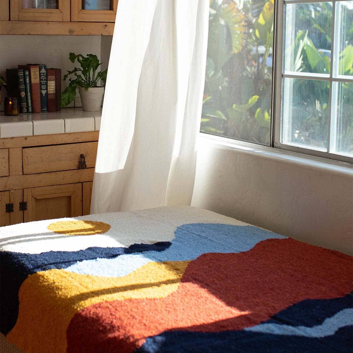 Handwoven Throw Blanket-Mountains