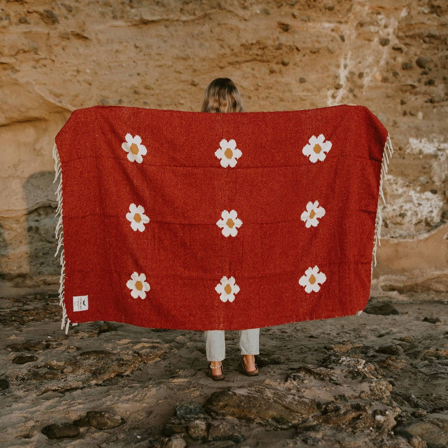 Handwoven Throw Blanket-Lazy Daisy