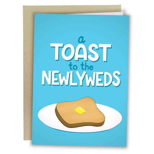 "A Toast To The Newlyweds" Wedding Greeting Card - The Localist