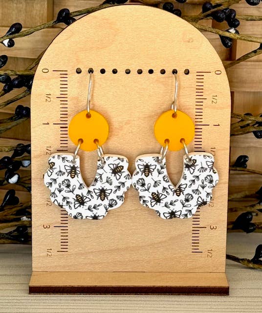 Bee Earrings, Spring Bubble Bee Earrings - The Localist