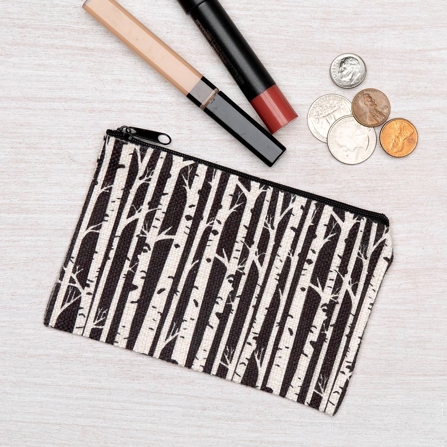 Birch Trees Zipper Pouch - The Localist